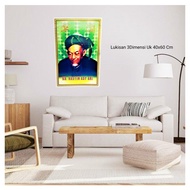 Hiasan Dinding Kaligrafi Ayat Kursi Walisongo Kabah Masjid Nabawi Syech Abdul Qadir Jailani 3D Dimes