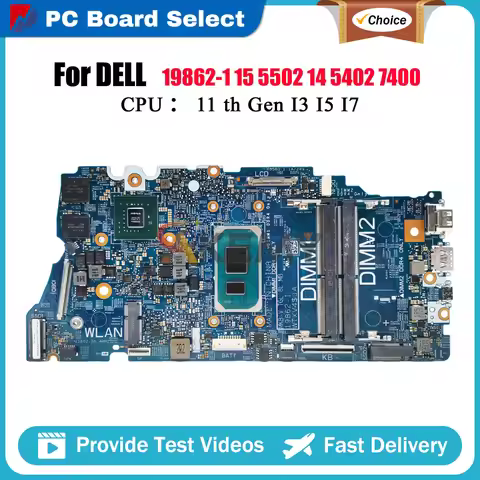 Laptop Motherboard For Dell Vostro 5402 5502 19862-1 with i3 i5 i7 CPU CN-0G0XMN 04D2JV 0H2F8K 010GR