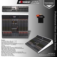 12 Channel Professional Analog Mixer dBvoice Victor-12