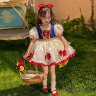 Halloween Filipiniana dress for kids Baby Girl Party princess Snow White dress for girls summer dres