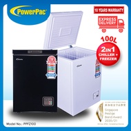 PowerPac Chest Freezer 100L CFC Free Chiller and Freezer (PPFZ100)