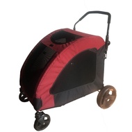 Factory Wholesale Folding New Large Pet Stroller Injury Old and Disabled Trolley Four-Wheel Dog Stroller Pet Trolley