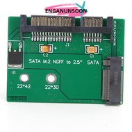 ENGANUNSOON M.2 NGFF SSD to 2.5in SATA3 Board, 2.5 Inch High Speed Adapter Card, Universal Compatibi