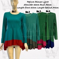 peplum blouse Lycra / baju murah borong