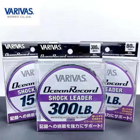 Original Japan VARIVAS FISHING LINE Ocean Record SHOCK LEADER Front Wire FISHING LINE 50M/30M 35LB-3