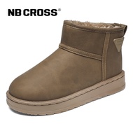 NB CROSS | รองเท้าบูทหิมะสำหรับผู้ชาย พร้อมพื้นรองด้วยขนสัตว์
