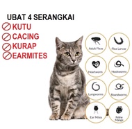 5ML 3 SERANGKAI (sesuai untuk kucing hamil)KURAP FUNGGUS KUTU CACING