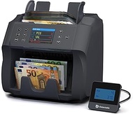 Detectalia V500 Banknote Counter with Value Function for Mixed Banknotes 5 EUR, GBP, USD, CAD, MXN -