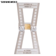 SIJIANGMOLD Dovetail Jig Guide, with Scale Stainless Steel Dovetail Marker, 1:5/1:6/1:7/1:8 Slopes w