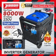 HISAKI LPV9000B 459CC Silent Gasoline Inverter Generator / Penjana 8kW (E-start)