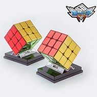 Rubik Cube Cyclone Boys Metallic 3x3 M Magnetic Metal Electroplated Color Plating With Rubic Magnet