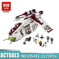 Lepin 05041 Wars on Star Toy Compatible Leinglys 75021 Republic Gunship Set for children Educational