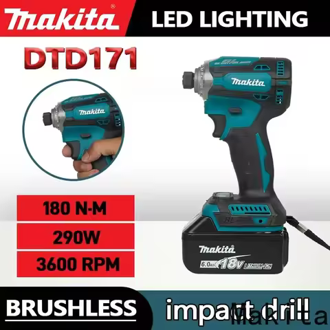 MAKITA impact driver DTD171 Rechargeable 18V high power brushless lithium screwdriver high torque el