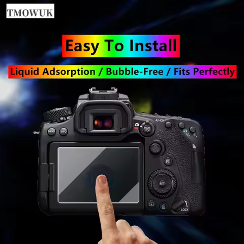 Ultra-Thin 0.3mm Tempered Glass Screen Protector 9H Hardness HD Clear For Canon 70D 80D 90D 7DIII 6D