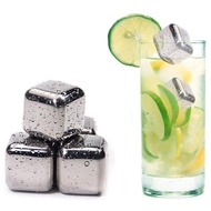 Stainless Steel Ice Coolers Cubes Iced Stone Chillers Reusable SGS Test Pass Keep Your Drink Cold Longer Buckets Bags Coolers