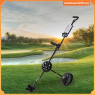 [WishshopeehhhMY] Golf Cart with 2 Wheel Foldable Cart Easy to Carry Golf Trolley Golf Walking Pull 