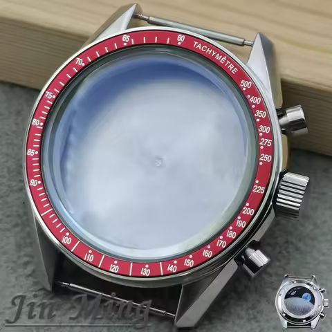 High Quality VK63 39.7mm MoonSwatch Chronograph Metal Case Bezel Fashion Business Watch Sealed Back 