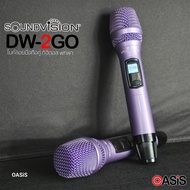 [ฟรีถ่านชาร์จ] ฟรีส่ง ไมค์ลอย 2ตัว SOUNDVISION DW-2GO ไมค์ลอยมือถือคู่ ช่วงความถี่ UHF ดิจิตอล แบบพก