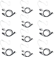 BVMAG Walkie Talkie Earpiece with Mic,Covert Acoustic Tube Headset 2 pin for Baofeng UV-5R BF-888S B