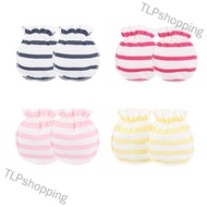 TLPshopping 3 Pairs 0-3 Months Newborn Infant Soft Cotton Gloves Anti-scratch Handguard Glove