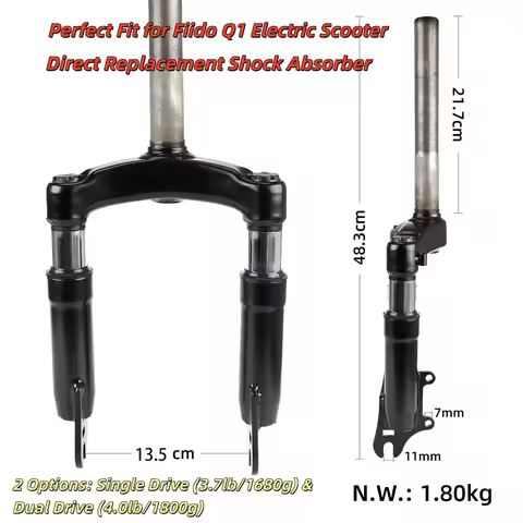 Shock Absorber Front Shock Absorption Replacements For Fiido Q1 Forks Electric Scooter Front Tube Sh