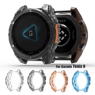 TPU Protector Case For Garmin Fenix 8 43MM 47MM 51MM Smart Watch Semi Coverage Bumper Fenix8 Protect