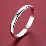 银饰配件手链手镯WEIJUNXIAO bracelet silver 纯银999万足银镯子实心银开口手镯女年轻款银饰男士妈妈 新款 现货 23.3.3