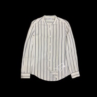 STRIPED LONG SLEEVE SHIRT BERSHKA LSS04 Kemeja Hem Lengan Panjang Pria