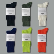 粗線純色襪 奶白 黑 橙 螢光綠 藍 軍綠 ASICS Nike Jordan mizuno dunk