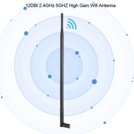 12DBI 2.4GHz 5GHZ High Gain Wifi Antenna RPSMA Dual Band Wireless WiFi Antenna