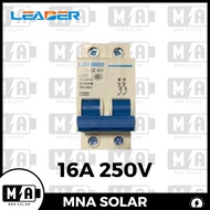 LEADER DC MCB BREAKER 2 POLE 16A 25A 63A 80A 100A 125A LOW VOLTAGE DIRECT CURRENT CIRCUIT 2P SOLAR B