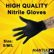 Nitrile Gloves Disposable Powder Free (BLACK ONLY) -