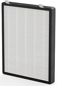 MOOKA H13 True HEPA Air Purifier Replacement Filter With Activated Carbon 4-in-1 For Large Room Filter Allergies Pollen Smoke Dust Pet Dander (2 Count(white))