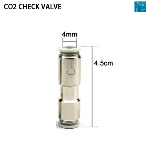 Aquarium CO2 check valve, used for carbon dioxide diffuser to prevent backflow, CO2 stainless steel 