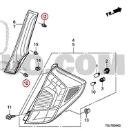 HONDA NUT HEX- CAP (5MM) Jazz GK Light Pole Accord G9 HRV Odyssey Tail Genuine From The Center