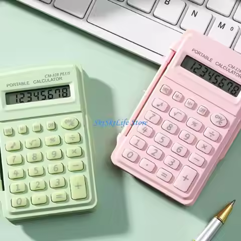 E65E Soft Tone Top Pocket Calculator 8 Digit With Ergonomic Button For School Use From Durability Pl
