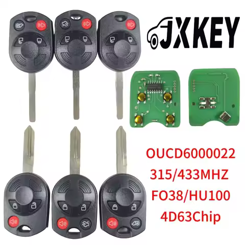 JXKEY OUCD6000022 CWTWB1U793 315MHZ/433MHz 4D63 CHIP For Ford Escape Focus C-Max Transit F250 F350 F