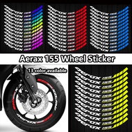 AEROX 155 Wheel Sticker Reflector Motorcycle Hub Rim Stripe Tape Decal for AEROX 155 AEROX155