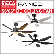 FANCO 56/66-inch HELI DC CEILING FAN WITH OPTIONAL LED LIGHT