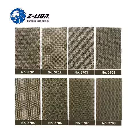 Z-LION 2 Sheets Diamond Sandpaper Electroplated Polishing Sheet Abrasive Sanding Paper Grit 60 120 2