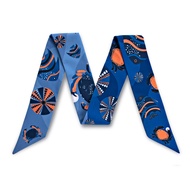 [SUVIMOL] Twilly - Under The Sea - Blue ผ้าพันหูกระเป๋าลายปูสีน้ำเงิน