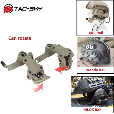 TAC-SKY Tactical ARC/Wendy/MLOK Helmet Rail Adapter ,Compatible with COMTAC II / COMTAC III Tactical