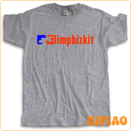 NIPIAO เสื้อยืดคอกลมผู้ชาย,เสื้อยืดแบรนด์แฟชั่นสีดำ Limp Bizkit ใหม่ฮิปฮอปร็อคทางเลือก Kaus Band ผู้