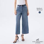 HFA Womens Wide Leg Denim Jeans