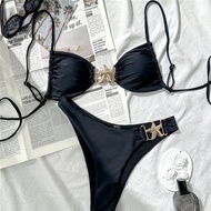 COD Sexy Solid Color Bikini Women's Swimwear Women's Swimwear Swimwear Swimwear Starfish Bikini Suit