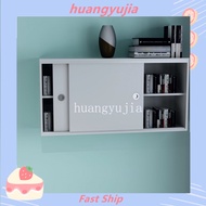 HG/#Kitchen Sliding Door Wall Cupboard Wall Cabinet Bedroom Bookcase Locker Nordic Balcony Cabinet Bathroom Wall-Mounted