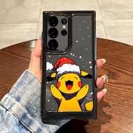 Cute Christmas Pokemon Pikachu Hard Clear Case for Samsung S26 S25 Ultra S24 Ultra S25FE A56 S24FE S