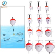 Dovewill 5 Pieces Fishing Floats EVA High Buoyancy Oval Red White Long Cast Fishing Floats for Trout