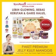 RORO MENDUT Paket Premium Jelly Package Kulit Manggis Anti Aging Whitening |BPOM HALAL Skincare Krim
