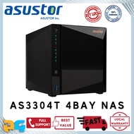Asustor AS3304T 4Bay NAS / Quad Core CPU / 2Gb DDR4 / 2.5GBPs LAN